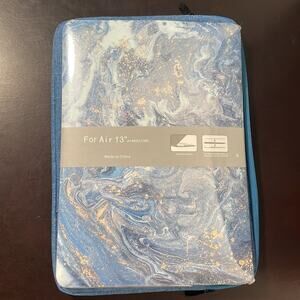 MacBook Air 13” shell and blue soft case